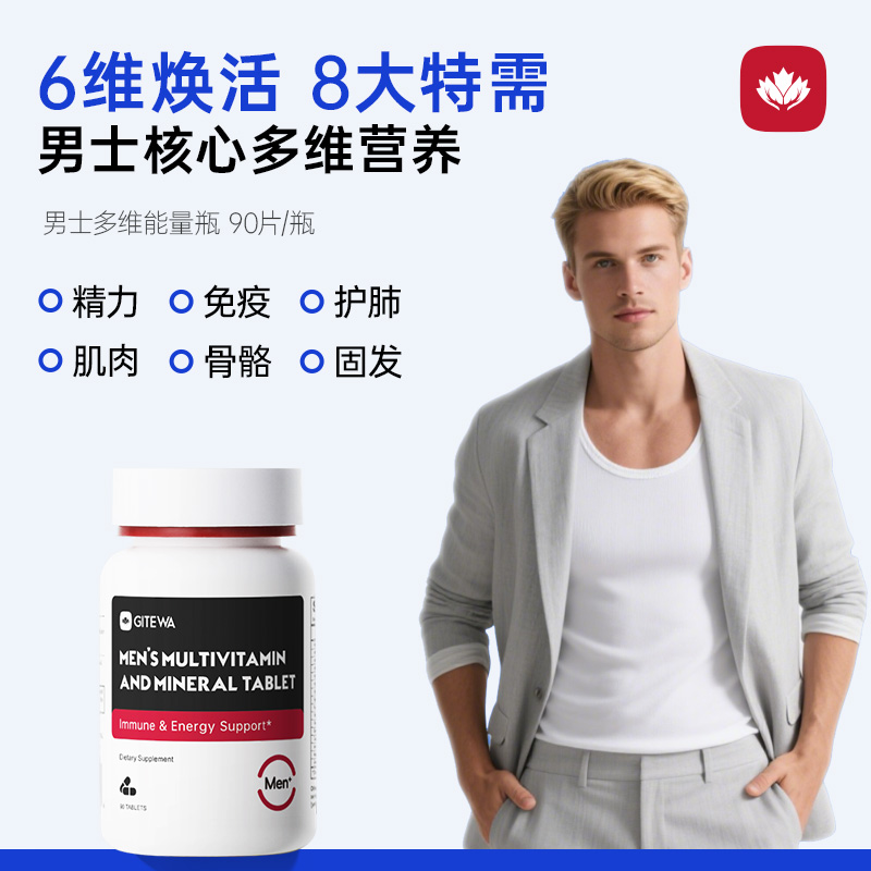 GITEWA加添维男士复合维生素90粒
