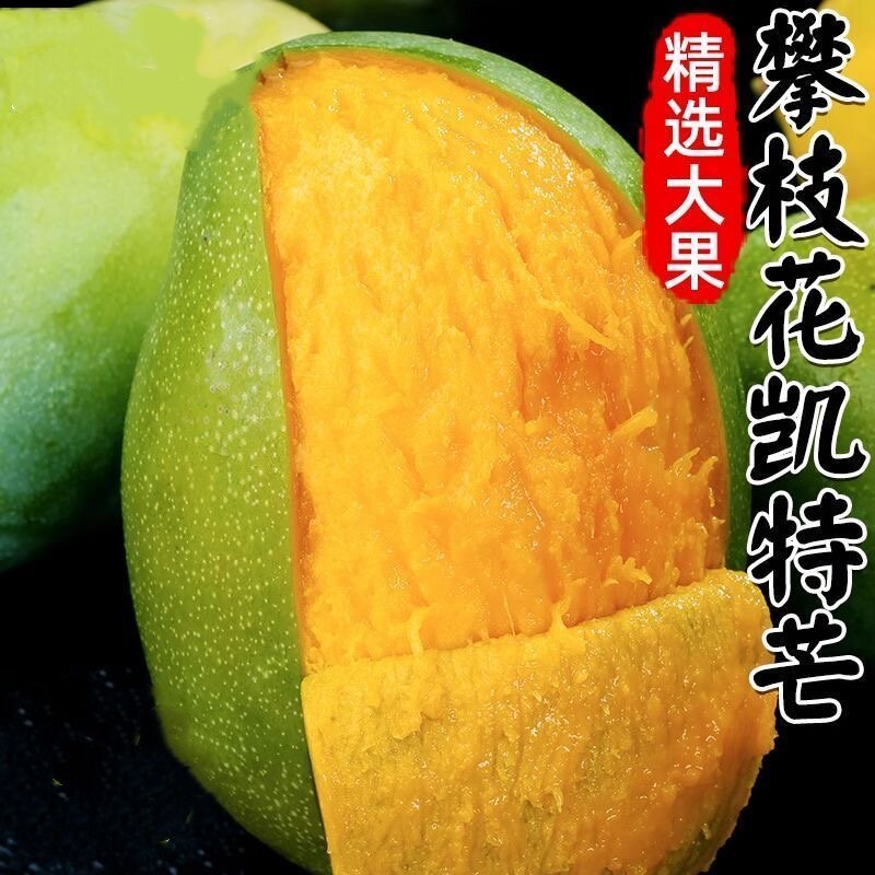 正宗攀枝花凯特芒果新鲜应当季水果整箱包邮大果皮薄肉厚香甜多汁