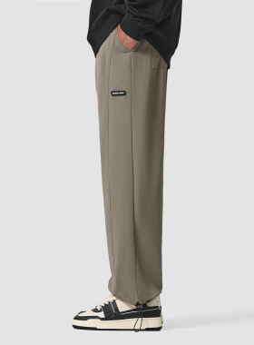 MAD官方 | 迈克罗德 夏季轻薄凉感透气冰丝薄款束脚抽绳休闲裤男