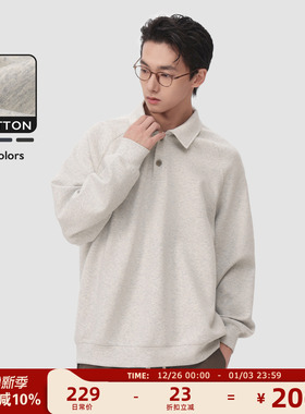 MAD官方 | 迈克罗德 廓形polo领春秋美式cleanfit潮牌卫衣男士