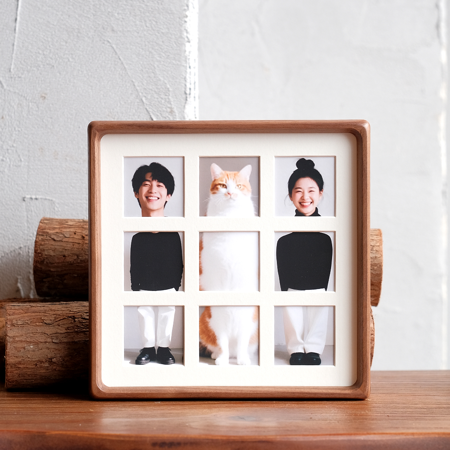 创意实木相框摆台定制打印照片