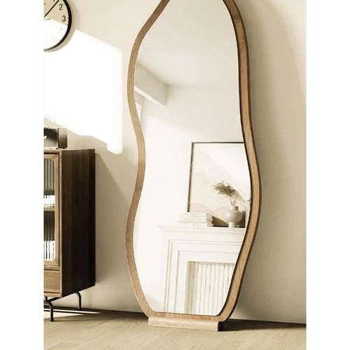 实木全身镜固定底座落地镜支架支撑框定制镜框增高块梳妆镜底座