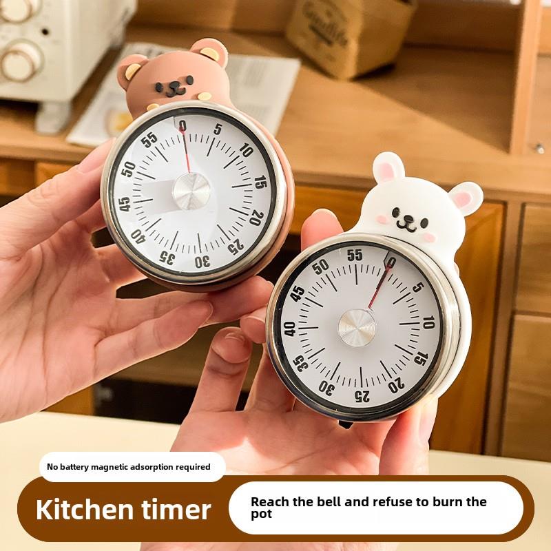 厨房计时器磁力吸力儿童自律学习家庭作业提醒机械计时器烹饪秒表