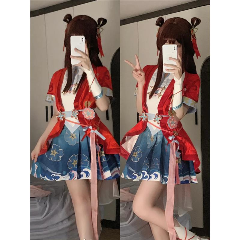王者荣耀西施玲珑珍味cos服游戏扮演万圣节西施cospaly服装女套装