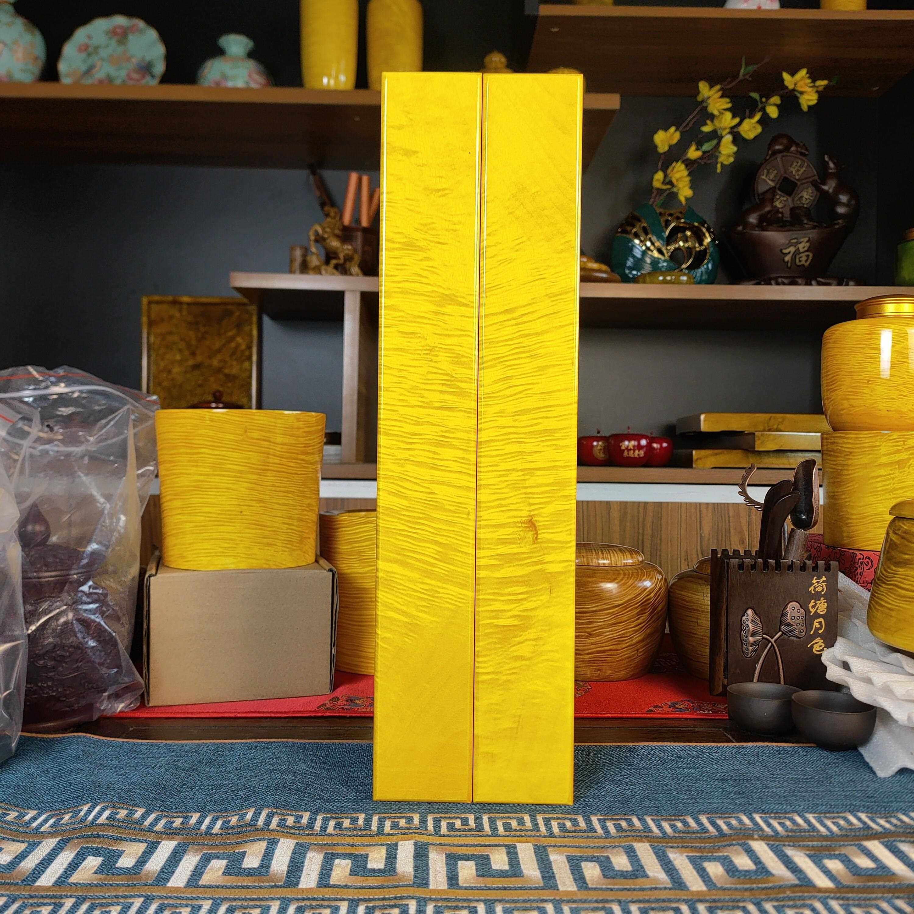 金丝楠镇尺实木镇纸纸压红木书法压书压纸水波纹文房四宝家用送礼