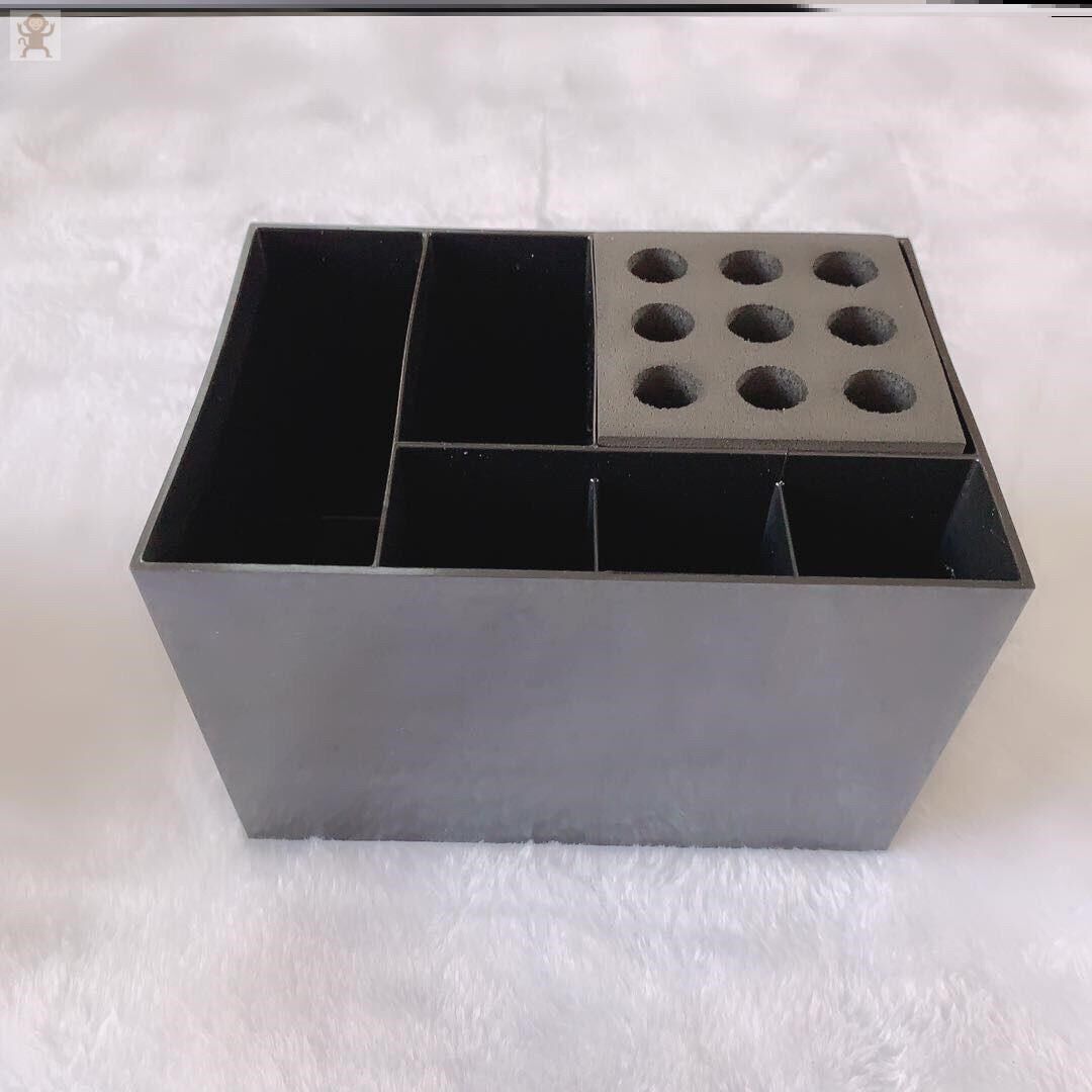 미용 가위 소켓 상자 이발소 가위 빗 미끄럼 방지 편리한 소켓 가위 보관 상자 데스크탑 도구 홀더