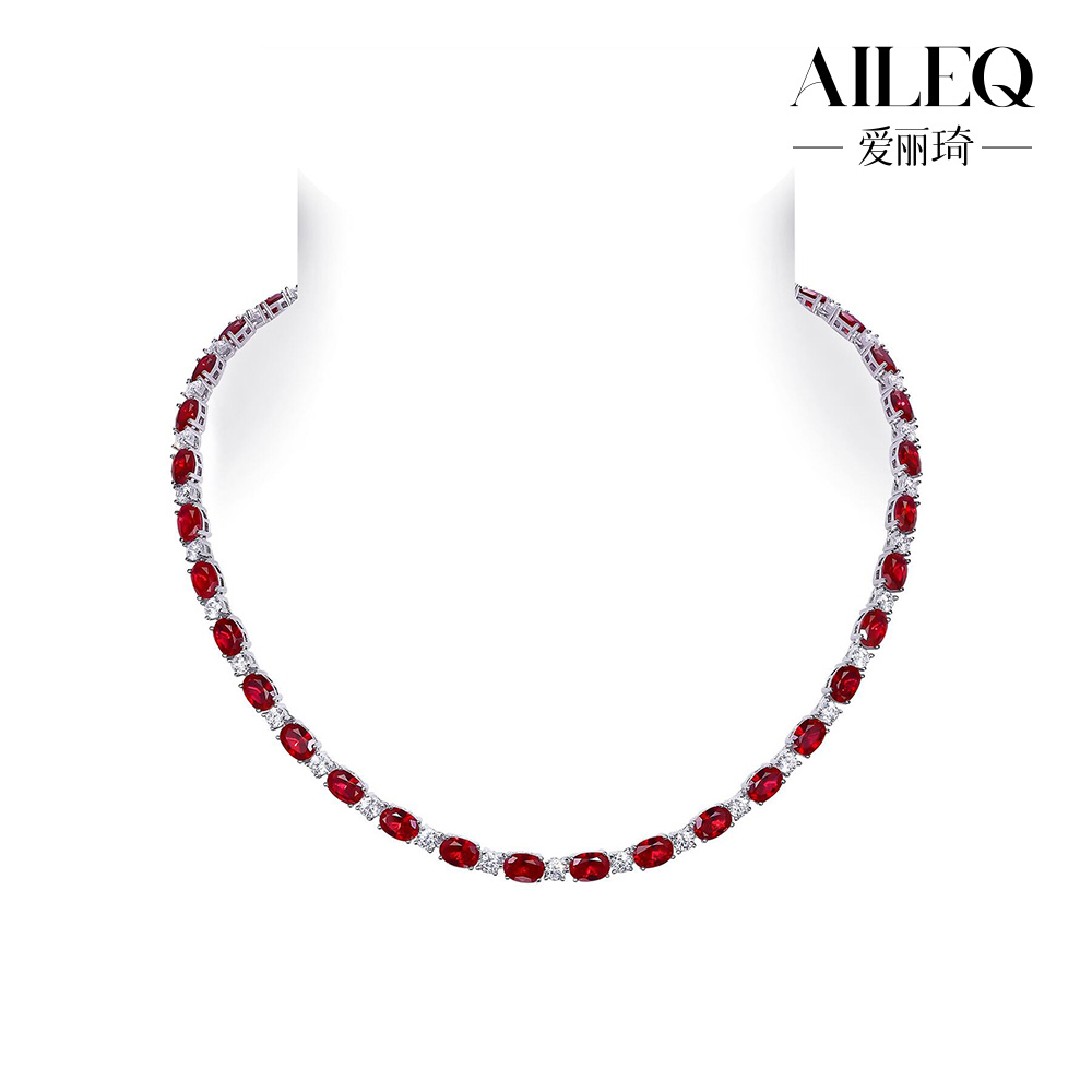 AILEQ/爱丽琦925银项链戴妃锁骨