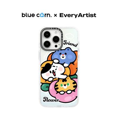 bluecorn 蓝色苞米原创艺术家共创3朵猫猫波乌布适用于iPhone 17PRO MAX 16pro15 magsafe镜面磁吸防摔手机壳