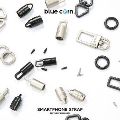 bluecorn蓝色苞米 钛合金黑色五金配件合集手机挂绳相机挂绳扣钥匙扣配件防锈金属吊钟圆环挂钩弹簧圈多型号