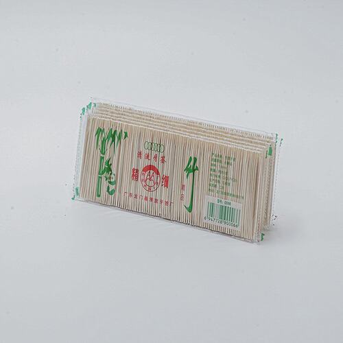 供应头层牙签一次性家用饭店酒店水果牙签细竹签袋装双头牙签