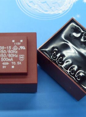 4.5VA EI38/13.6 4.5W 2*115V/9V  环氧灌封变压器 VTC DB38-15