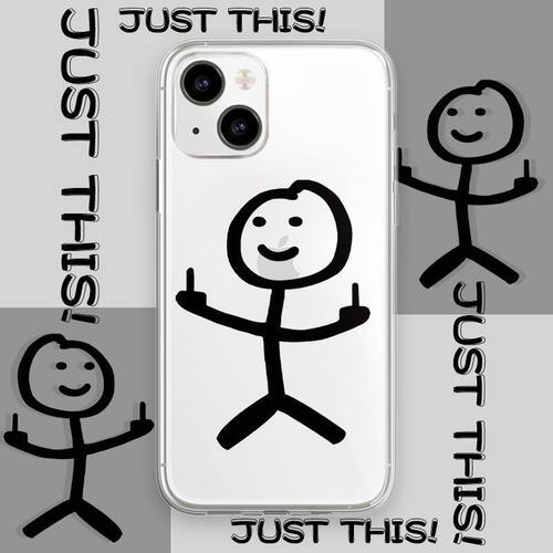 火柴人鄙视小人iphone手机壳苹果17promax恶搞16抽象14表情包13红米OPPOa57荣耀vivo小米搞怪沙雕情侣华为套