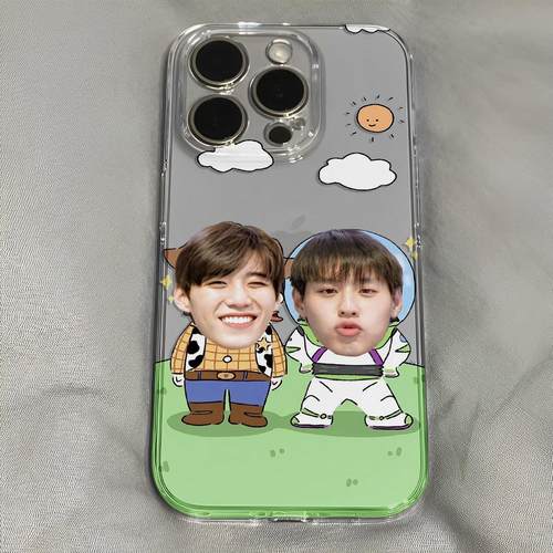 ns风BKPP可爱手机壳适配于苹果16promax全包小米15Pro软壳OPPOVFFFIVO真我华为一加卡通大头搞怪全包保护套