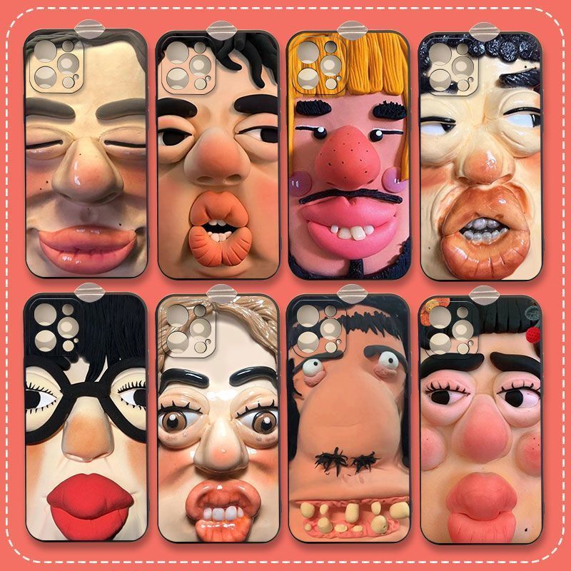 巨丑搞怪大嘴手机壳恶搞舍友闺蜜苹果17Promax手机壳iPhone16Pro小米17华为15Plus搞怪防摔12荣耀OV全包软壳