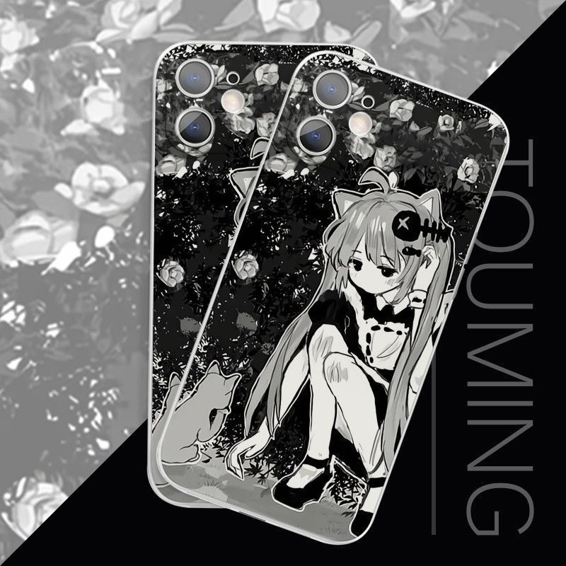 花丛间猫娘与猫少女iphone手机壳苹果17promax动漫16好看14二次元13荣耀oppo小米vivo华为1加15独特硅胶壳