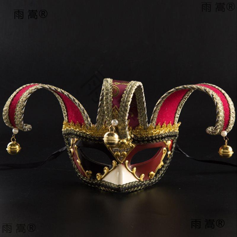 万圣节小丑面具男士欧美威尼斯化装舞会派会演出表演半脸面具