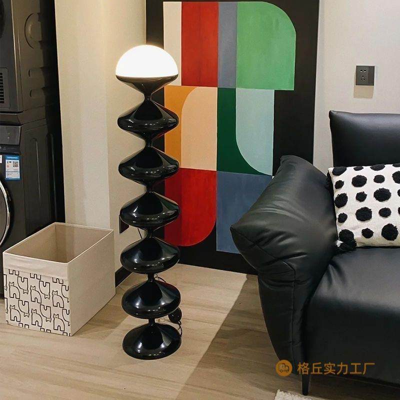 北欧中古奶油风艺术葫芦落地灯网红装饰简约客厅卧室沙发旁墙角灯