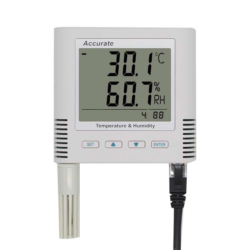 TCP/IP网络型温湿度计机房工业高精度实时监控采集变送器网口snmp