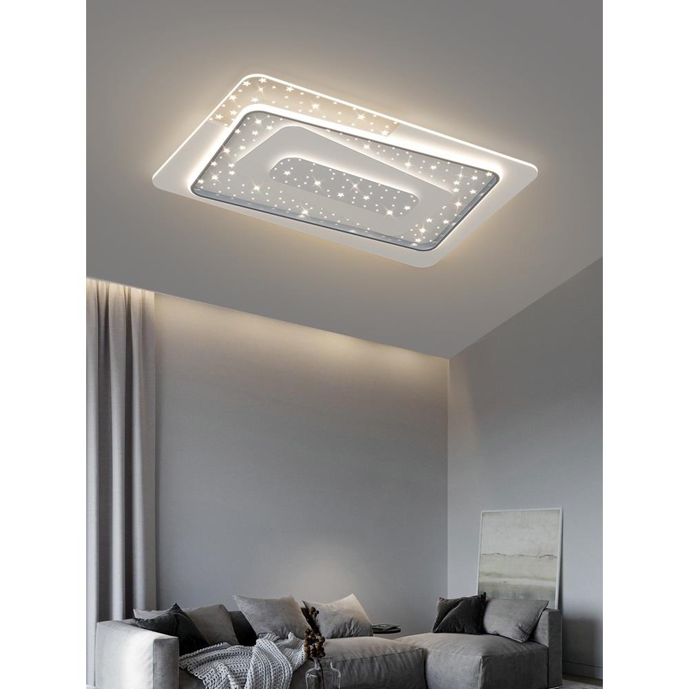 客厅吸顶灯简约现代创意长方形led灯北欧轻奢个性极简卧室书房灯