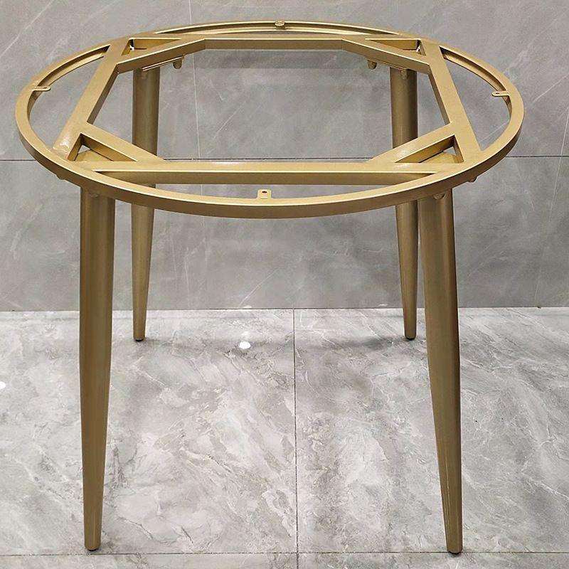 99CH简约铁艺圆桌架茶几桌腿支架圆形岩板休闲桌脚底座餐台桌