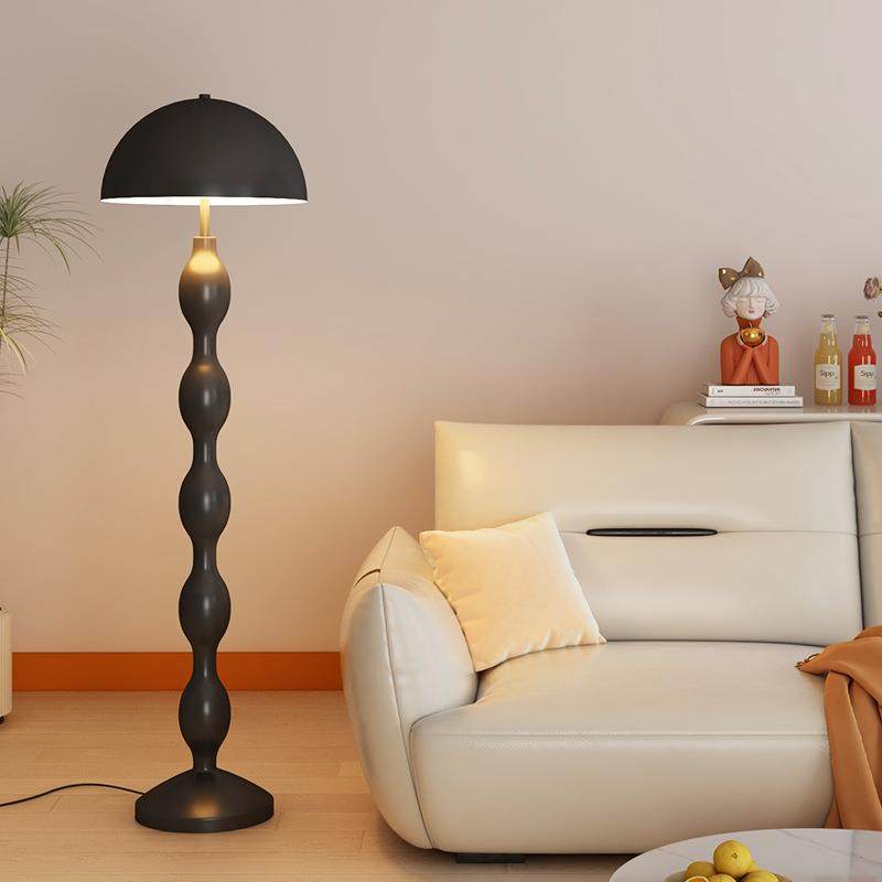 奶油风中古蘑菇落地灯Vintage艺术卧室床头客厅沙发旁立式氛围灯