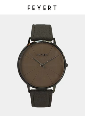 正品FEYERT原创极简约设计手表中性风时尚百搭男女同款石英表学生