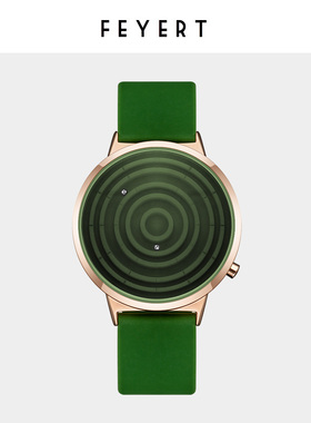 FEYERT原创磁力男女款简约ins风设计学生法国小众手表滚珠石英表