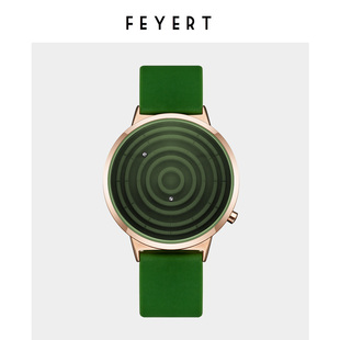 FEYERT原创磁力男女款简约ins风设计学生法国小众手表滚珠石英表