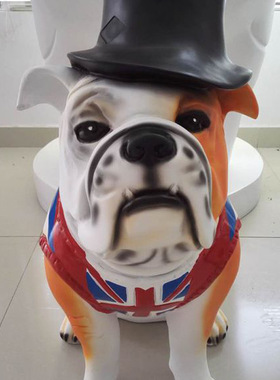 玻璃钢酒店大厅摆放公仔 店铺门口卡通动物雕塑厂家定制