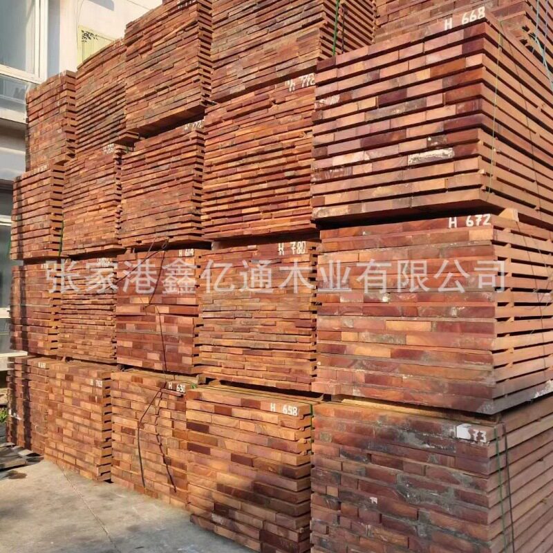 南美柚木原木板材 加工双柱苏木南美柚木园林古建防腐木板材