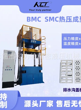 定制200吨排水沟盖板/门板热压成型机 伺服控制SMC/BMC材料热压机