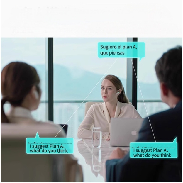 时空壶WT2edge同声翻译耳机商务同声传译出国旅游多国语言学习