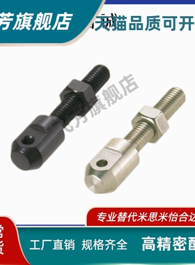 SRC-R40单头链条连接杆零件钢制发黑SRC-L50/60/80-M5/M6/M8/M10