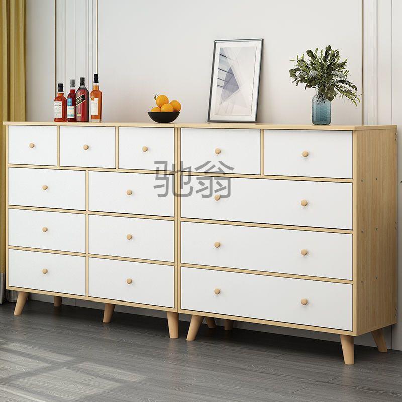 pq美式斗柜九斗柜家用卧室储物柜简约美甲展示架抽屉式美式收纳柜