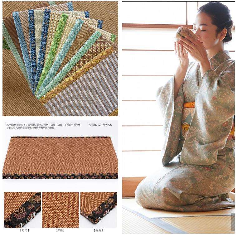 日式榻榻米椰棕蘭草席垫子拼接垫民宿茶室打坐地垫日料店座垫