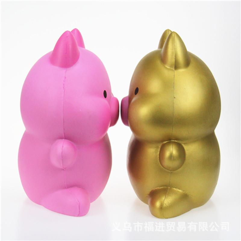 新款外贸热销squishy卡通超大号卡通猪慢回弹装饰仿真pu猪年玩具