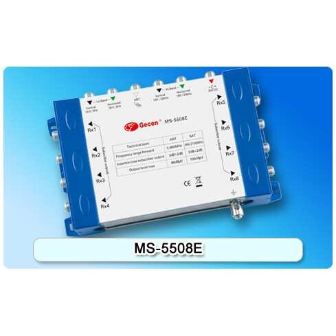 GECEN佳讯5进8出多路SAT切换开关  13/18V 0/22K切换开关MS-5508E