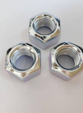 DIN980V六角全金属压点锁紧螺母M1410级蓝白锌