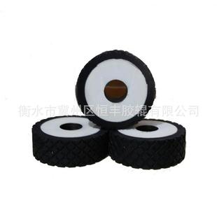 工业优力胶脚轮配件橡胶轮刮泥机行走轮运行稳定现货聚氨酯包胶轮