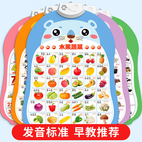 宝宝有声早教挂图启蒙婴儿点读发声识字书墙贴玩具儿童拼音字母表