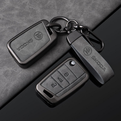 适用斯柯达车钥匙套昕动速派昕明锐柯米克扣柯珞克包柯迪亚克男女