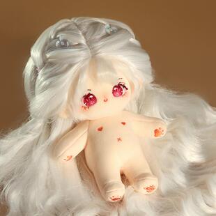 草莓宇宙x花与珍珠匣棉花娃娃娃衣20cm蝴蝶结小兔