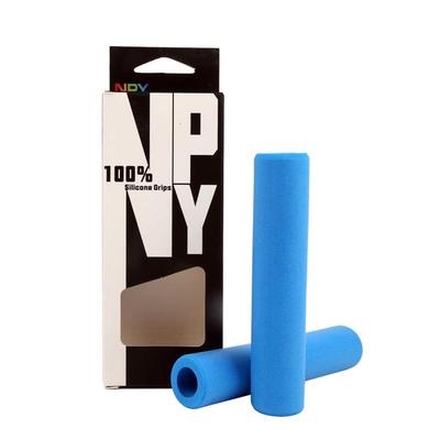 NPY山地车把套 单车纯矽胶高密度超轻防水防滑自行车握把磨砂质感