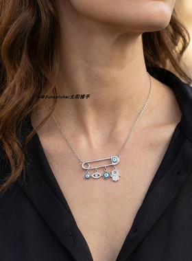 EvilEye恶魔之眼回形针项链