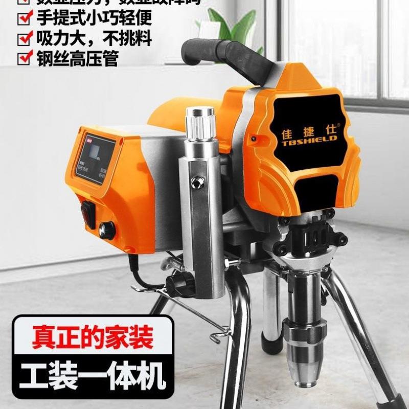 佳捷乳胶漆全能型高压大功率无气喷涂机彩钢瓦柱塞油漆喷漆涂机