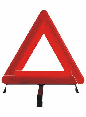 60灯塑盒款 出口CE认证汽车反光折叠三角架 红色三角警示牌