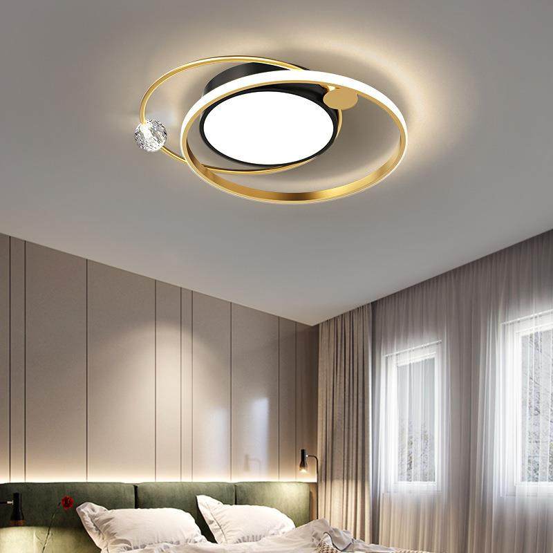 轻奢卧室灯现代简约大气主卧灯个性创意浪漫温馨房间led吸顶灯具