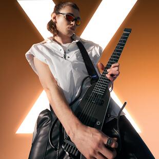 Donner唐农HUSH-X PRO无头电吉他智能吉他入门进阶新摇滚静音吉他