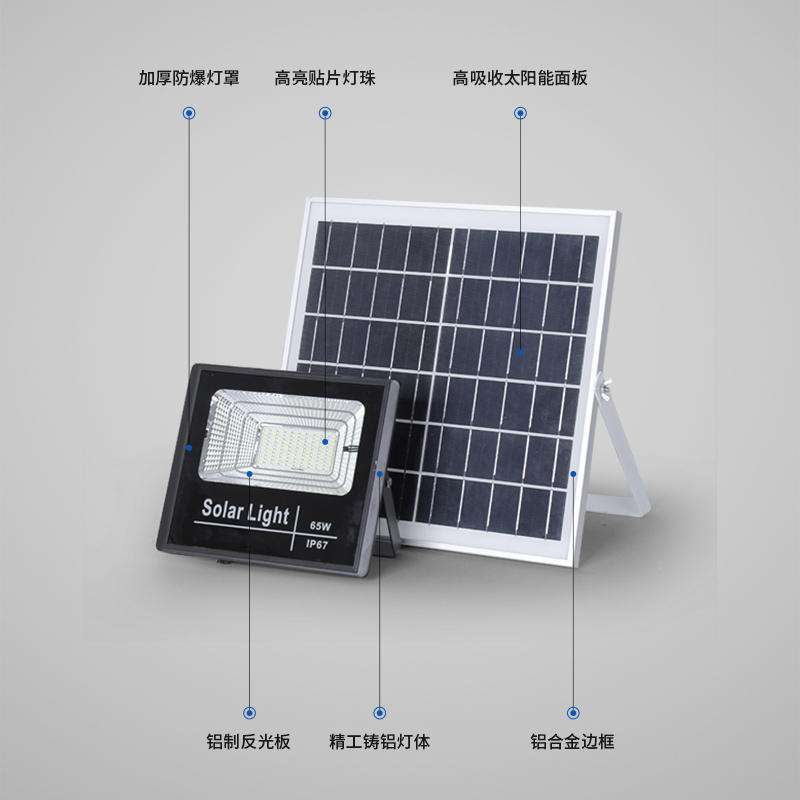 LED太阳能投光灯路灯壁灯户外庭院灯光控时控遥控家用不耗电IP67