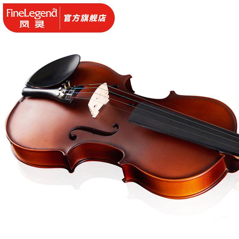 凤灵（FineLegend）入门云杉乌木小提琴儿童成人乐器